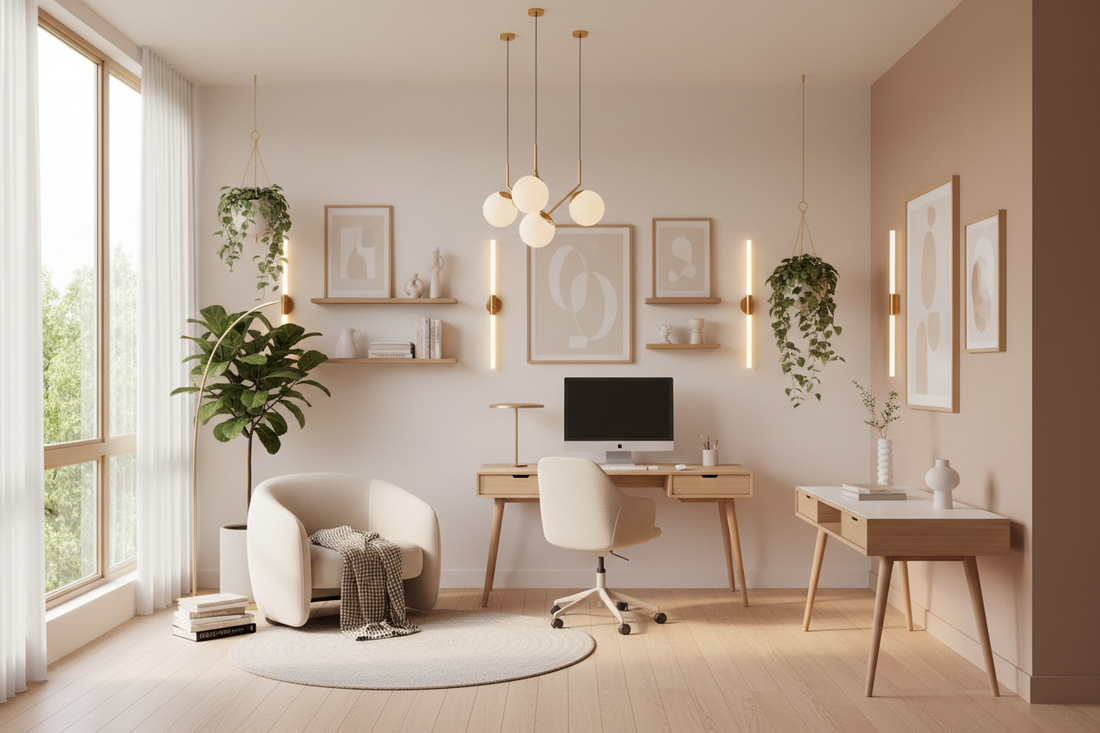Building the Perfect Studio Space with Natural Light, Wall Lighting & Decorative Accents