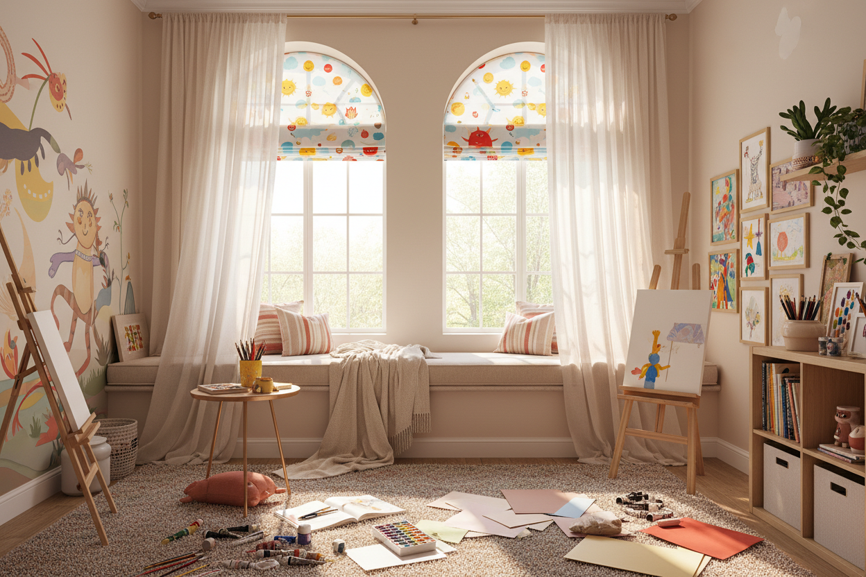 Designing Bright Spaces for Kids: Kids' Room Window Décor, Studio Window Environment, and Window Treatments That Inspire Creativity