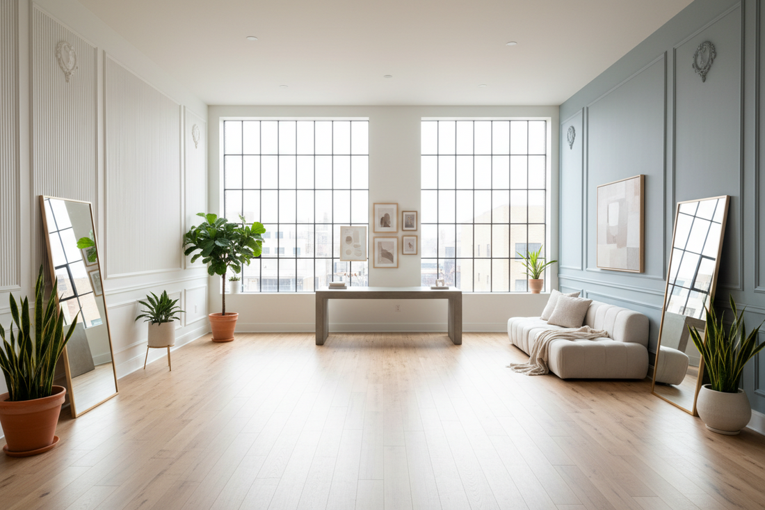 How to Build the Perfect Creative Studio with Studio Window Environment, Mirrors, and Wall Treatments & Window Supplies