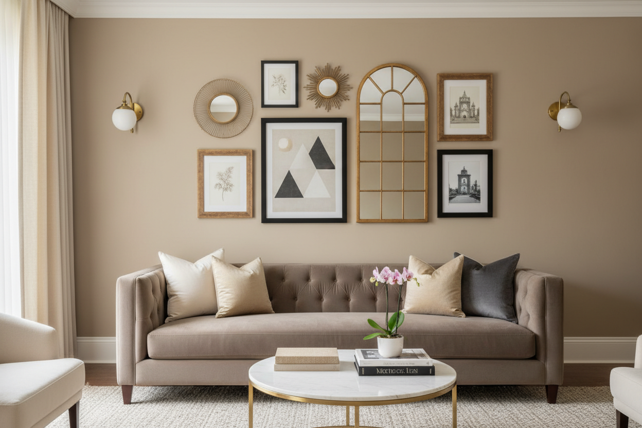 How to Create a Luxury Living Room Wall on a Budget
