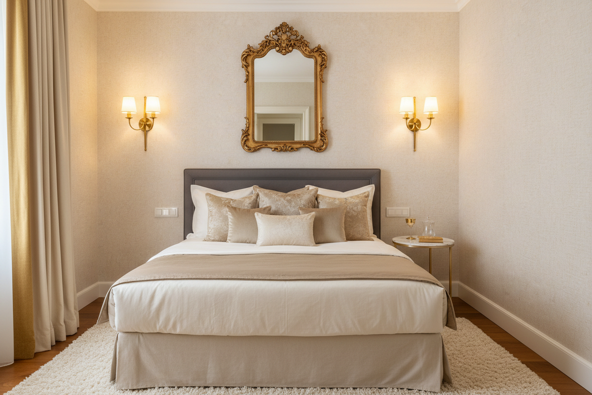 How Wall Lights, Mirrors, and Bedroom Furniture Transform Small Bedrooms into Luxury Retreats