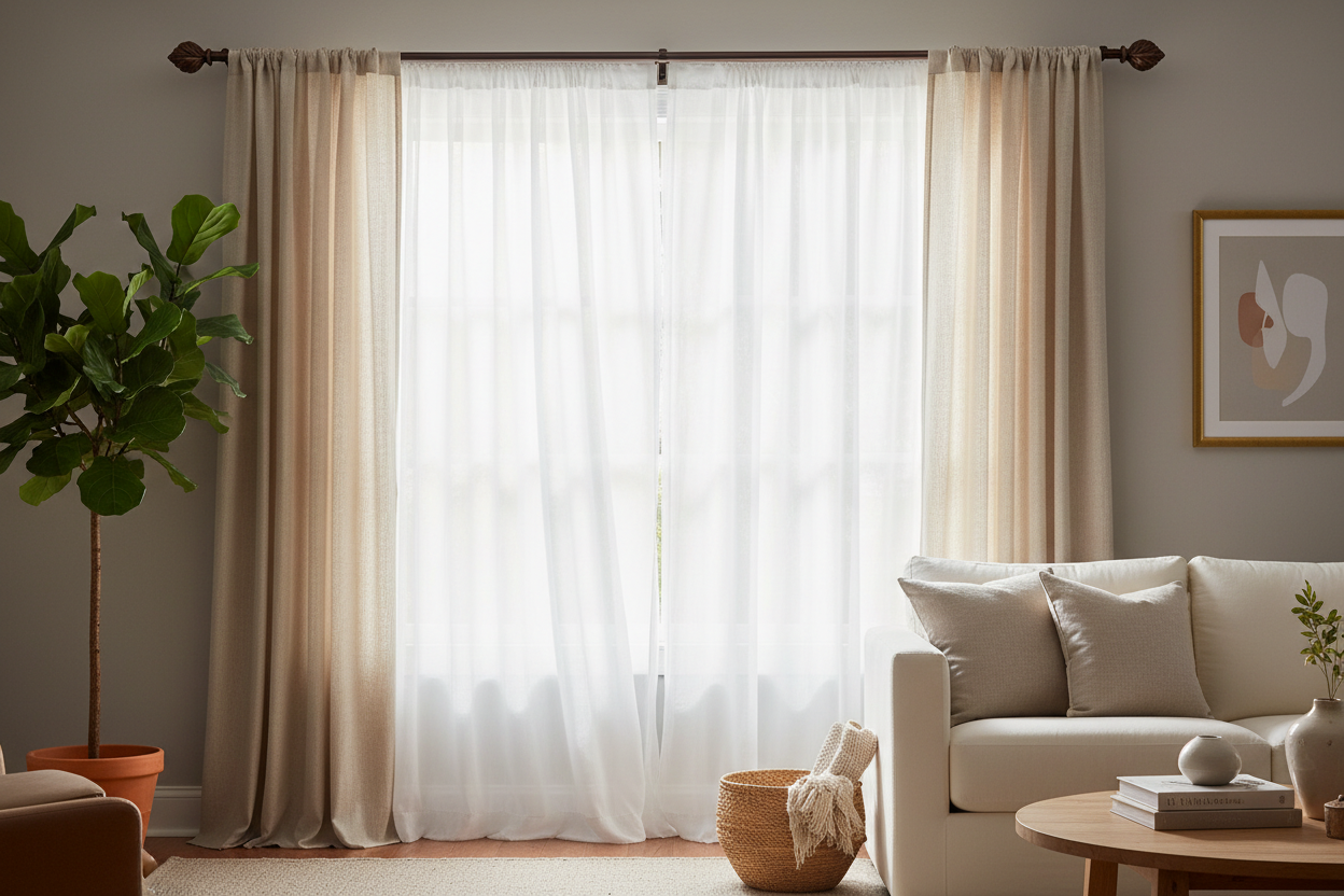 The Complete Guide to Layered Windows: Treatments, Hardware & Decorative Curtain Accents