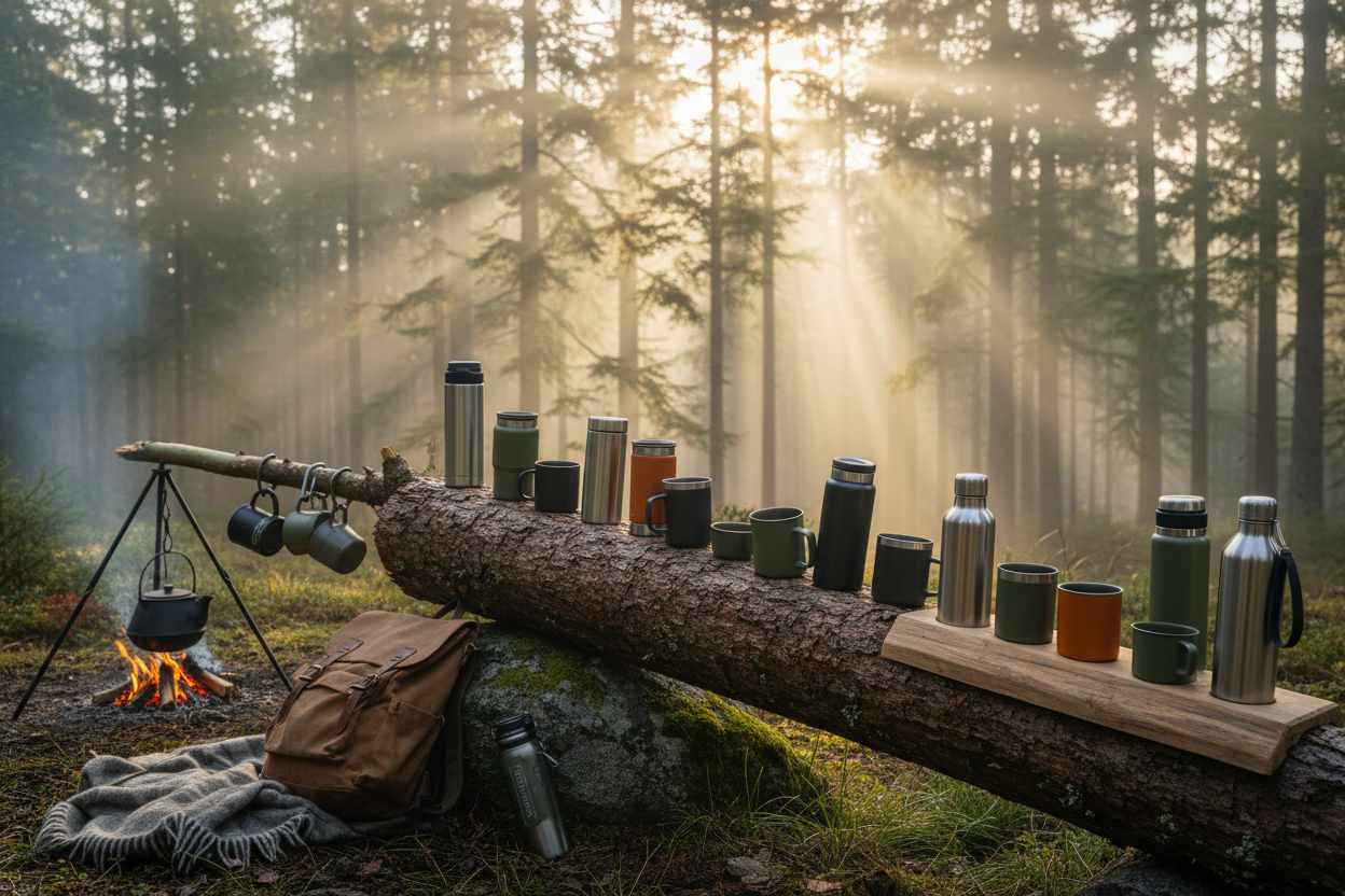 The Ultimate Outdoor Coffee Setup With Travel Mugs, Camping & Hiking Drinkware, and Drinkware Cup Hold