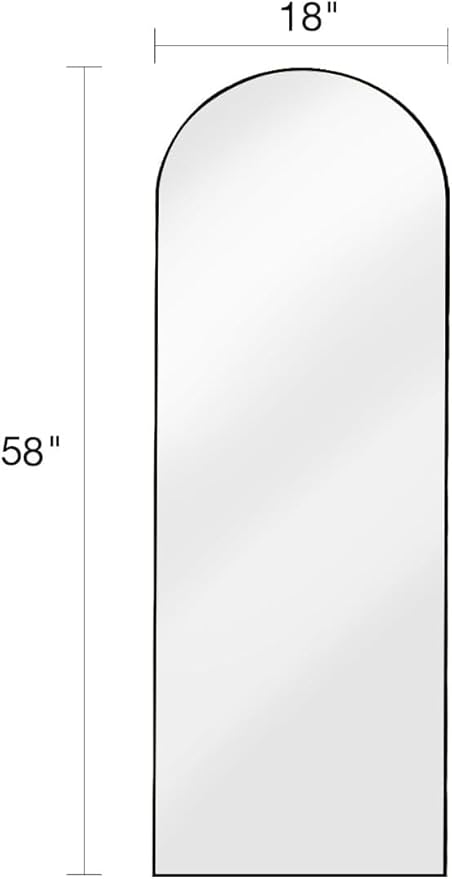 DMWOODFL 58"x18" Arched Full Length Mirror - Image 2
