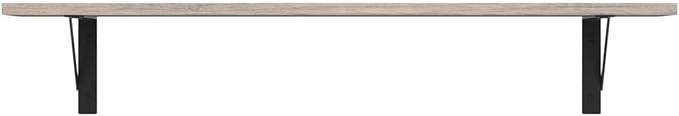 DINZI LVJ Long Wall Shelves, 31.5 Inch Wall Mounted Shelves Set of 2, - Image 5