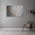 Yihui Arts White Birch Trees Painting 3D Canvas Art On Canvas Abstract Artwork - Image 8
