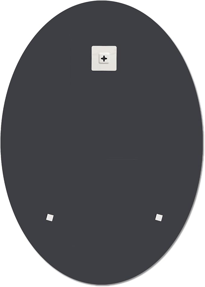 Bathroom Mirror for Over Sink, Oval Frameless Mirror, Beveled Polished Wall - Image 7