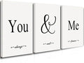 GUBIYU Black and White Love Canvas Poster by GUBIYU
