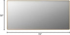 LOAAO 72”X32” Gold Bathroom Mirror, Rounded Rectangle Gold Frame Mirror - Image 9