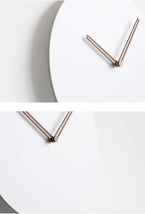 Wooden Modern Wall Clock, Minimalistic and Stylish, Walnut Hands, Silent Quartz - Image 2