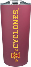 Campus Colors NCAA Stainless Steel Tumbler perfect for Gameday - 18 oz - Double Walled - Keeps Drinks Perfectly Insulated (Iowa State Cyclones - Maroon)