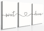 GUBIYU Sweet Dreams Wall Art for Bedrooms by GUBIYU