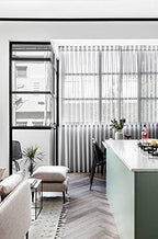 Dimoon 394''x17.7'' Green Peel and Stick Wallpaper Contact Paper Modern Self - Image 3