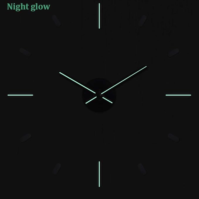 Presentime & Co Large Frameless DIY Wall Clock - Image 4