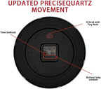 HZDHCLH Wall Clock Red, Silent Wall Clocks Battery Operated 8 Inch Modern Non - Image 4