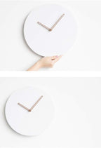 Wooden Modern Wall Clock, Minimalistic and Stylish, Walnut Hands, Silent Quartz - Image 4