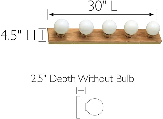 Design House 500215 5-Light Vanity Strip Light Contemporary Dimmable - Image 4