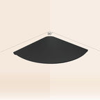 Small Floating Corner Shelves Metal Corner Wall Mounted Shelf Curved Corner - Image 6