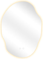 LED Bathroom Mirror with Lights, 25x35 in Asymmetrical Led Bathroom Mirror - Image 8