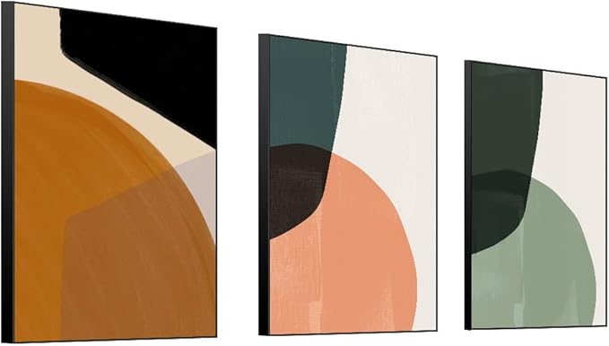MPLONG Wall Art, Frame Canvas Wall Art Set, Striking Modern Minimalism - Image 4