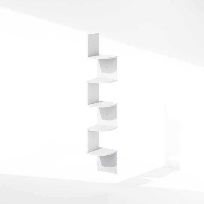 Furinno Rossi 5-Tier Floating Corner Shelf - Image 5