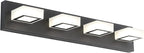 Ralbay Modern LED Black Vanity Lights 4 Lights Acrylic Bathroom Vanity Lighting by RalbayLighting