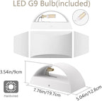 Aipsun Aluminum Modern Indoor LED Wall Sconce Hardwired Interior Wall Lights - Image 9