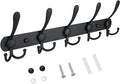 TICONN Wall Mounted Coat Rack, Five Heavy Duty Tri Hooks All Metal Construction by TICONN