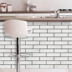 100 Old Town White Faux Brick Wall Tiles, 3D Thin Brick Veneers - Image 7