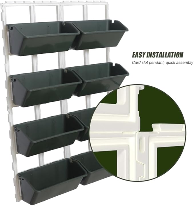 Vertical Garden Wall Planter, 4-Tier Stackable Wall Planter Indoor Outdoor - Image 2