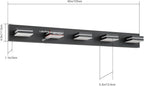 SineRise LED Modern Bathroom Vanity Light Fixtures, Matte Black Modern Acrylic - Image 7