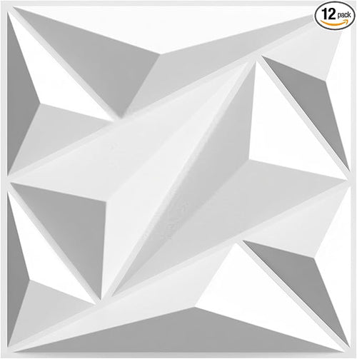 3D Wall Panel Diamond for Interior Wall Decor, Waterproof, Heat Resistant PVC by Unknown