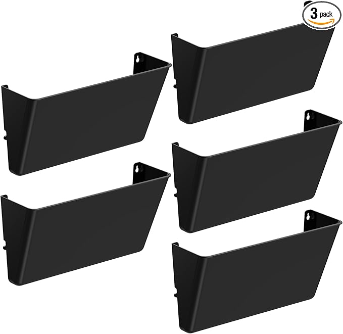 Gawerk Clear Acrylic Single Pocket, Plastic Hanging Wall Mount File Holder by Gawerk