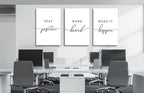 Framed Canvas Wall Art Positive Quotes, Office Wall Art Decor, Positive - Image 6