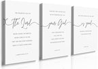 GUBIYU Christian Canvas Wall Art Set of 3, The Lord Your God is Good Wall Art by GUBIYU