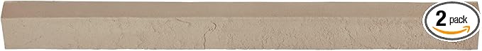 2-Pack Beige Faux Stone Ledger & Trim Panels, 35.62" x 2.25" x 3.25", by Unknown