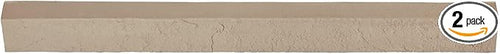 2-Pack Beige Faux Stone Ledger & Trim Panels, 35.62" x 2.25" x 3.25", by Unknown