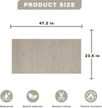 3D Wall Panels - 4PCS 47.2"x23.6" Faux Stone Wall Covering - MCM Modified Clay - Image 5