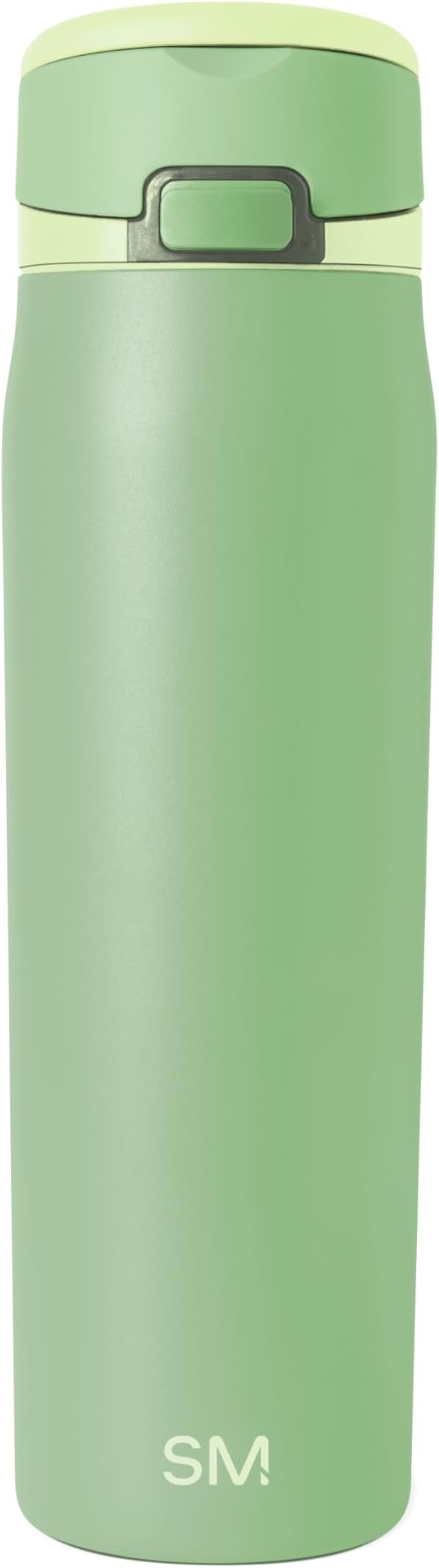Simple Modern Mesa Loop Water Bottle with Covered Straw and Handle | 24oz Cup Holder Friendly Insulated Stainless Steel Bottles for Travel, Sports and School | Avocado