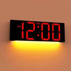 JALL 12'' Large Digital Wall Clock, Big LED Number Dispaly, RGB Colors by JALL