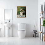 AtterrirArt Framed Funny Bathroom Wall Art, Toilet Paper Picture Painting Print - Image 4