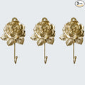 Gold Decorative Wall Hooks for Hanging, Cute Resin Flower Bow Coat Hooks by MDPLY