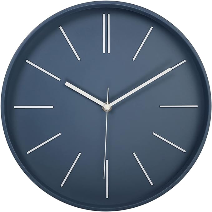 zyzamay Modern Wall Clock, 12 Inch Round Bright Colorful 3D Wall Clocks by ZYZAMAY