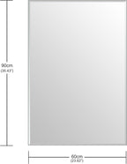 Ruomeng Wall Mirror Beveled Edge Frameless Mirror 24” x 36" Accent Mirror - Image 4