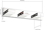 SineRise LED Modern Bathroom Vanity Light Fixtures, Chrome Modern Acrylic - Image 7