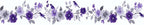 Purple Floral Wallpaper Border 196x4 Inch Peel and Stick Wall Border Self - Image 2