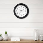 PresenTime & Co. 8.5" Modern Farmhouse Essential Wall Clock, Silent non Ticking - Image 5