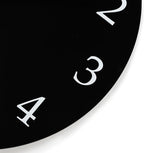 Lafocuse 12 Inch Wooden Black Wall Clock Battery Operated Silent Non-Ticking - Image 6