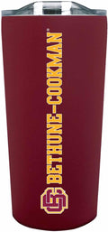 Campus Colors NCAA Stainless Steel Tumbler perfect for Gameday - 18 oz - Double Walled - Keeps Drinks Perfectly Insulated (Bethune-Cookman University - Maroon)