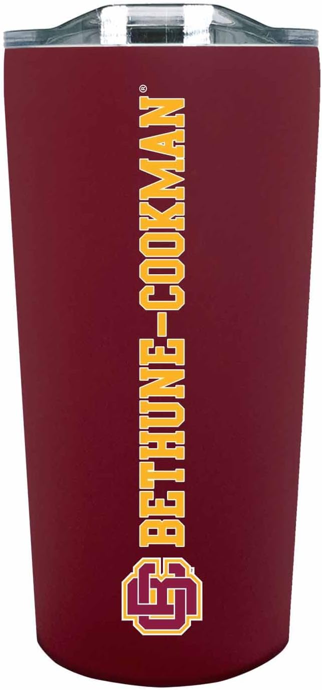 Campus Colors NCAA Stainless Steel Tumbler perfect for Gameday - 18 oz - Double Walled - Keeps Drinks Perfectly Insulated (Bethune-Cookman University - Maroon)